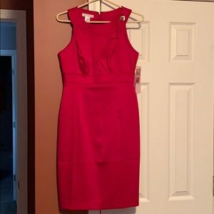 London Times Red Shift Dress